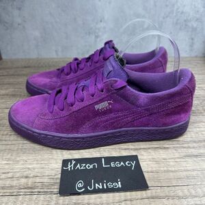 PUMA~Girl’s~Purple Suede Fashion Sneakers~Size 7C